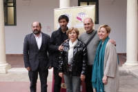 De izqda. a dcha., el director de la Ctedra, Manuel Torres, Ricardo Garca Vilanova, Antonia Parrado, Aristteles Moreno y Ana Alonso