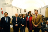 De izq a dcha, Luis Planas, Joaquin Almunia, Maria Dolores Muoz, Carmen Balbuena y Eulalio Fernndez  