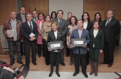 Premiados y autoridades, tras la ceremonia de entrega