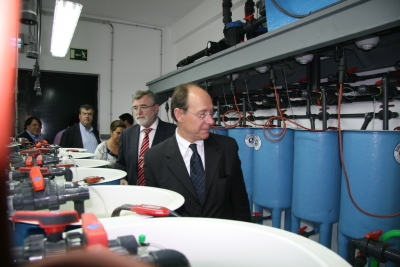 Un momento del recorrido por las instalaciones