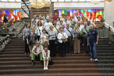 Los alumnos de la ctedra durante una de sus visitas