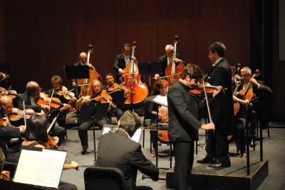 Un momento del concierto de apertura