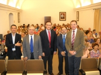 De izq. a dcha: Javier Gmez, Manuel Prez, Jos Carlos Gmez Villamandos, Librado Carrasco, Eulalio Fernndez al inicio de la sesin